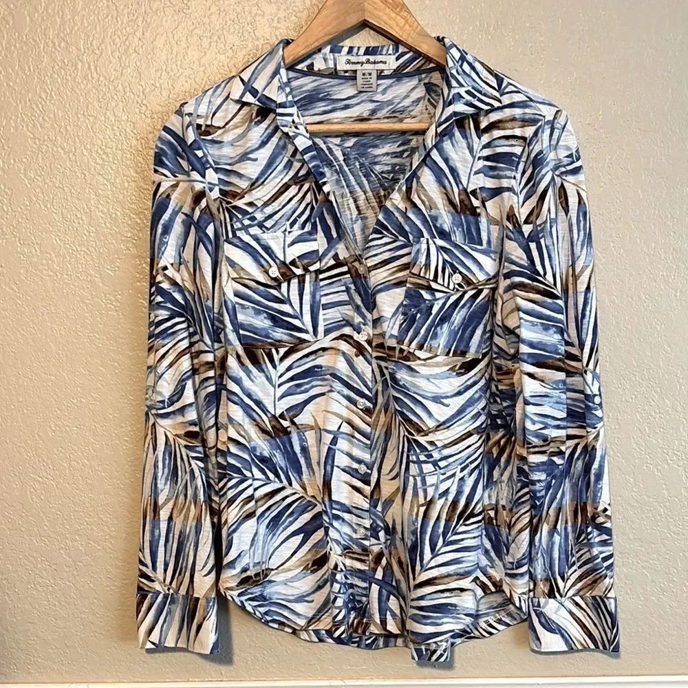 Tommy Bahama Women's Mai Le Lei Button Down Shirt - Picture 6 of 6